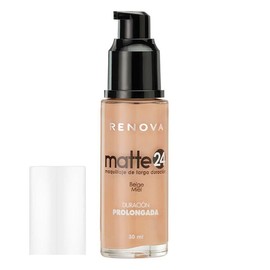 Base de Maquillaje Líquida Renova Matte 24 Beige Miel 30ml