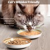 Kitwinney Non-Slip Cat Bowls, Ceramic Cat Food Bowl Set with