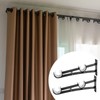16 PCS Double Curtain Rod Holders, Heavy Duty Curtain Rod
