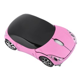 Wireless Car Gaming Mouse, 2.4G Wireless Bluetooth Optical Mouse with USB Receiver for XP 7 ME 2000 Mac OS, 1600DPI Office Mice for PC Tablet Laptop (P Ink)