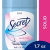 Secret Secret Wide Solid Antiperspirant & Deodorant, Powder Fresh -