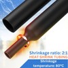 Premium Black Heat Shrink Tubing Mini Reel, 3.2mm x 11m,