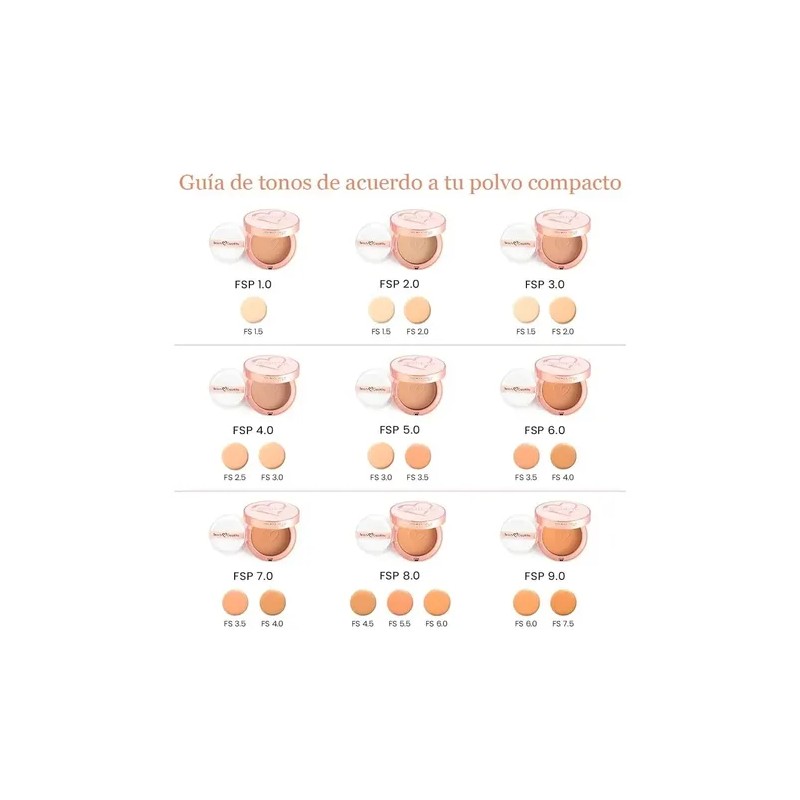 Beauty Creations Base En Polvo Compacto Flawless Stay Tono 2.5