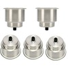 Amarine Made 5 Pack Stainless Steel Cup Drink Holder with