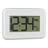 La Crosse Technology 513-113W Digital White Wall Clock with Temperature