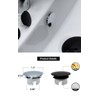 Sink Overflow Ring 2 Pack Matte Gold Bathroom Vanity Sink