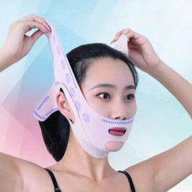 얼굴 브이라인 리프팅 밴드 사각턱 이중턱 관리 비대칭 턱선 만들기 작은 페이스 Face V-Line Lifting Band for Slim Jawline, Double Chin, and Asymmetrical Jaw Correction for a Smaller Face