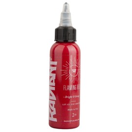 Radiant Colors - Tattoo Ink Flaming Red Color Tattooing and Shading Real Human Skin 1oz Bottle