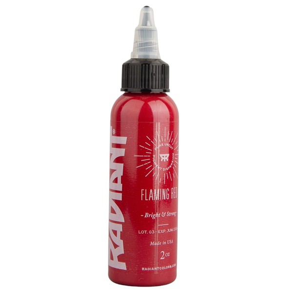 Radiant Colors - Tattoo Ink Flaming Red Color Tattooing and