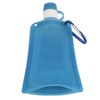 500ml Portable Foldable Water Bottles Collapsible Silicone Water Pouch for