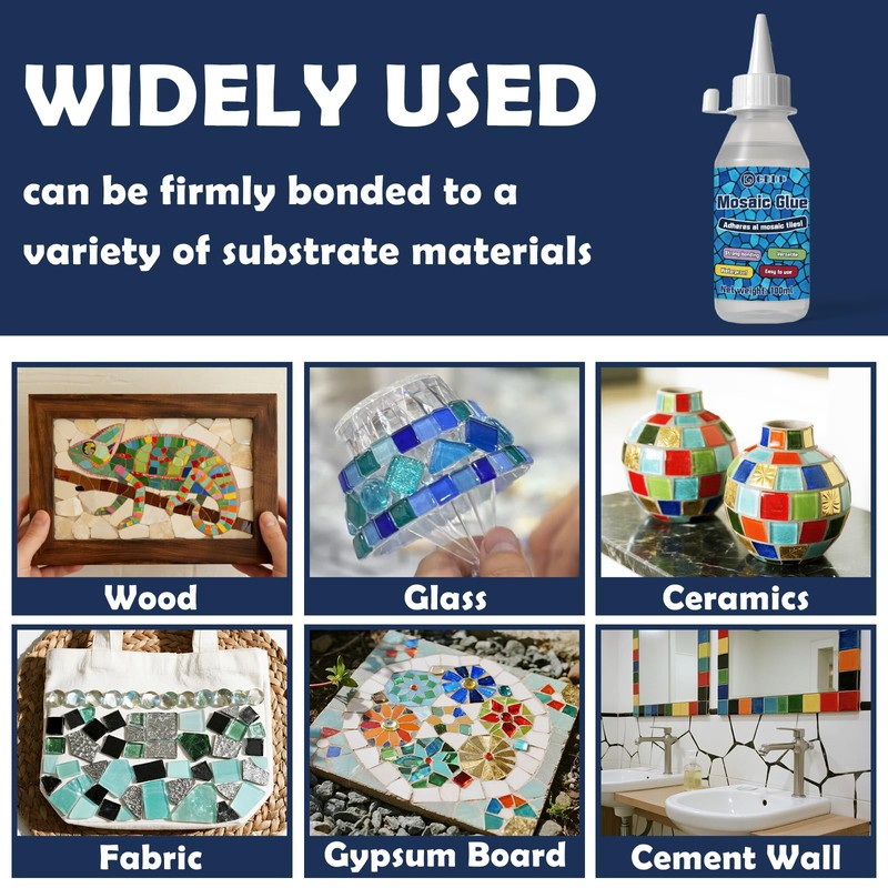 GDDP 200ml Clear Mosaic Tile Glue, Waterproof and Moisture Proof