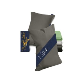 Marie´s Home Velvety Soft Cushion Cover 1615.2355 Approx. 40 x 60 cm Anthracite Pack of 2