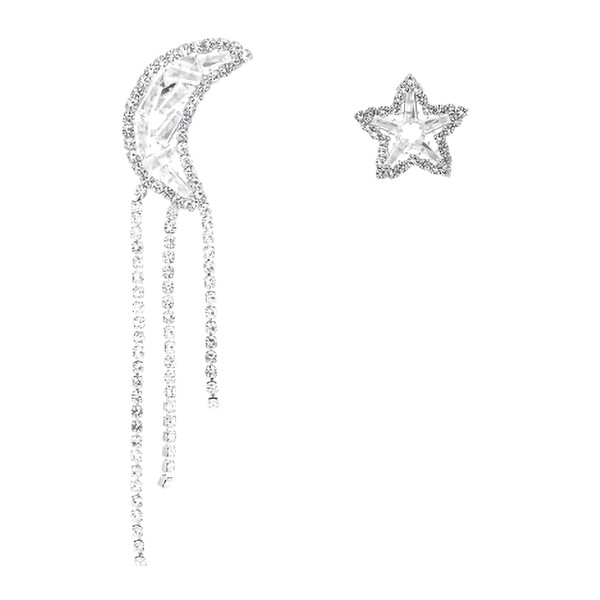 Charm Pendant Statement Earrings Constellation Star - Moon Lightning Bolt