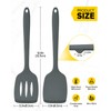 Pack of 2 Silicone Spatula Turners, Non Stick Slotted Kitchen