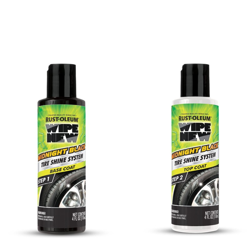 Wipe New Rust-Oleum 381405 Midnight Black Ultimate Tire Shine System