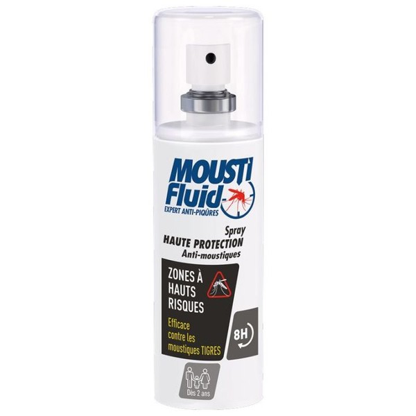 Gifrer Moustifluid Lotion Zones Hauts Risques Spray 100 ml