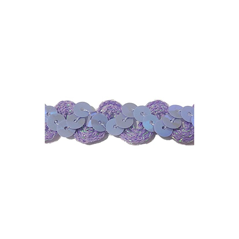 Kirali Handiwork NO.5075 Sequin Braid_Purple Width 1.3cm x Length 3m
