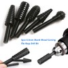 Saipor 5pcs 1/4" Shank Rotary Rasp File Burr Set Woodworking