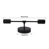 E27 E26 Double Wall Light Base Iron 85‑265V Black Modern