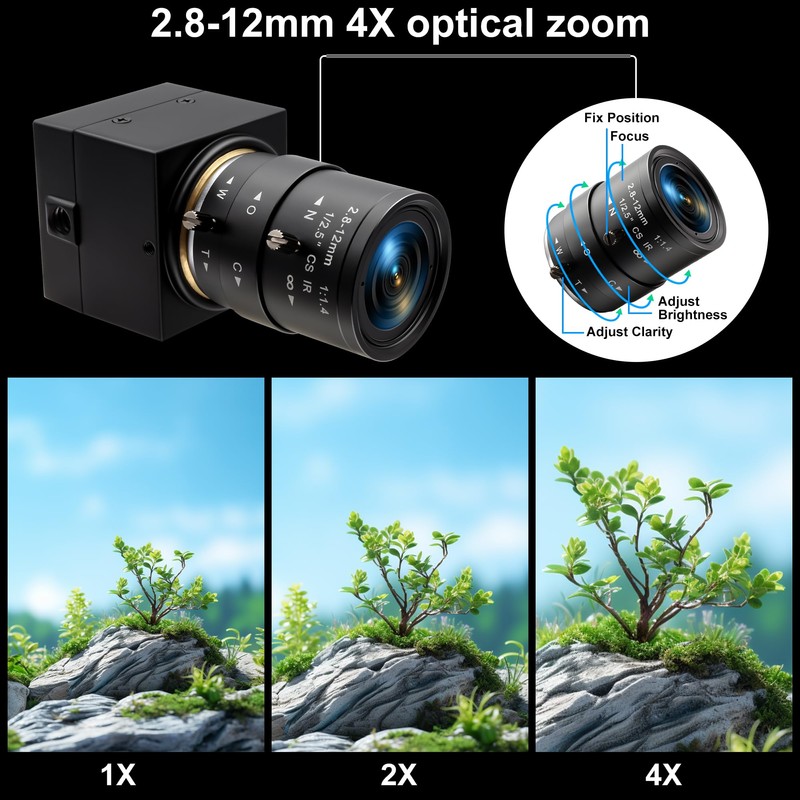 USB Camera ELP 1080P usb Webcam 2.8-12mm 4x Optical Zoom