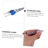 BIUDECO Stylish Eyebrow Clip 4pcs Stainless Steel Tools for Brow