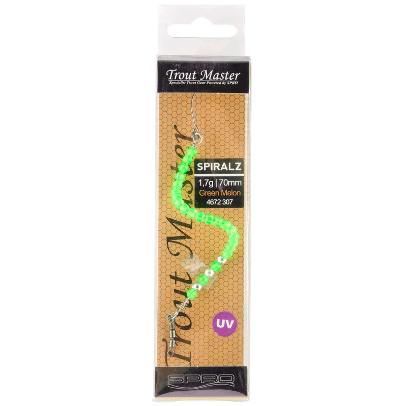 Trout Master Spiralz Spiral Bait for Trout Fishing, Colour: Black