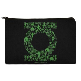 Green Lantern Green Lantern Icons Logo Makeup Cosmetic Bag Organizer Pouch