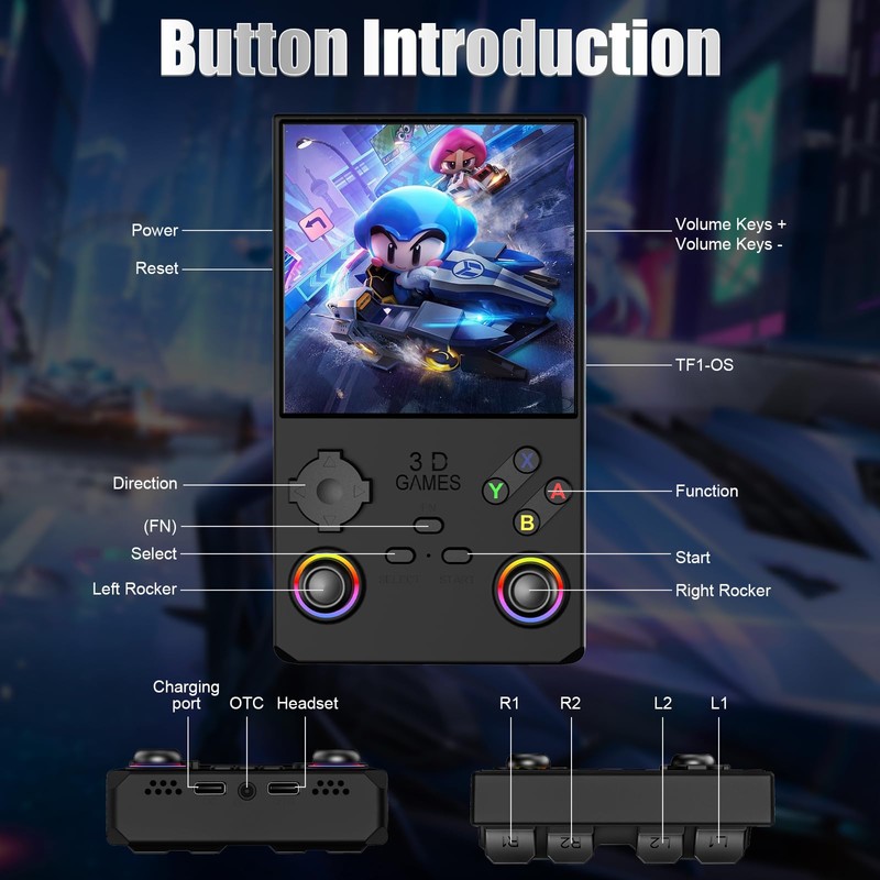 2026 V40MAX Upgraded Retro Handheld Game Console, Built in 40,000+Classic