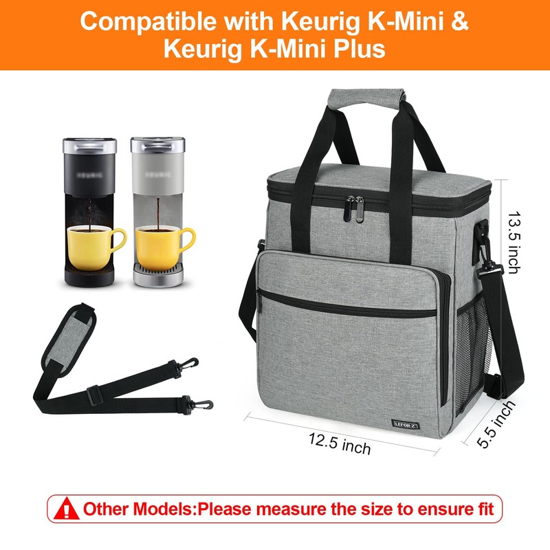 LEFOR·Z Travel Coffee Maker Carrying Bag Compatible with Keurig K-Mini