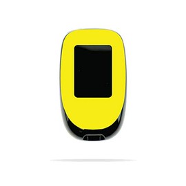 MightySkins Skin Compatible with Accu-Chek Nano - Solid Yellow | Protective, Durable, and Unique Vinyl Decal wrap Cover | Easy to Apply, Remove, and Change Styles | Made in The USA