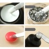 JIHUOO 2 Pcs Stainless Steel Lab Spatula Double Ended Makeup