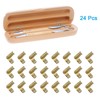 uxcell Invisible Brass Barrel Hinges, 24pcs 4x15mm Brass Contemporary Hidden
