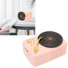 Bluetooth Speaker Stereo USB Charging Retro Turntable Design Portable Mini