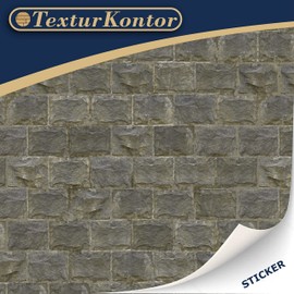 3 Sheets Self-Adhesive Wall Cladding for Dollhouse 1:12 Scale (Carved Rock Wall)