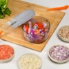Manual Food Processor Vegetable Chopper 2.3 Cup Small Mini Hand