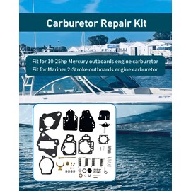 1395-8237072 Carburetor Repair Kit Fit for Mercury and Mariner 2-Stroke 10-25hp Outboards