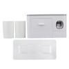 Toothpaste Dispenser Wall Mounted Toothpaste Dispenser Squeezer Kit for Bathroom