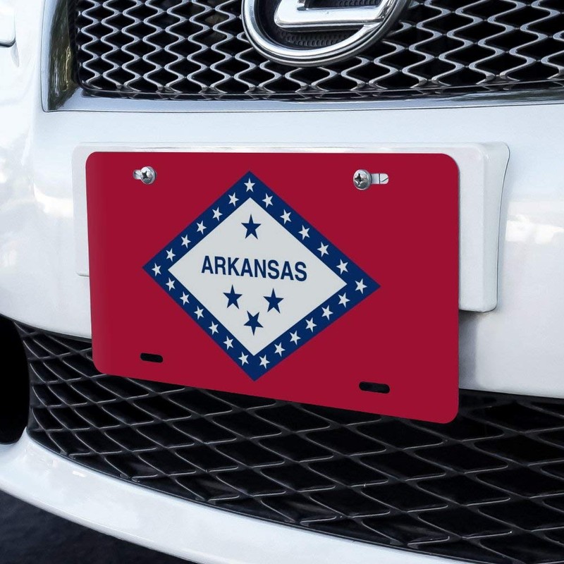 GRAPHICS & MORE Arkansas State Flag Novelty Metal Vanity Tag