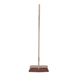 Superio Kitchen and Home Horsehair Broom With Wood Handle, Fine Premium Bristles - Heavy Duty Household Broom Easy Swiping Dust And Wisp Floors And Corners , 12" sweeping head