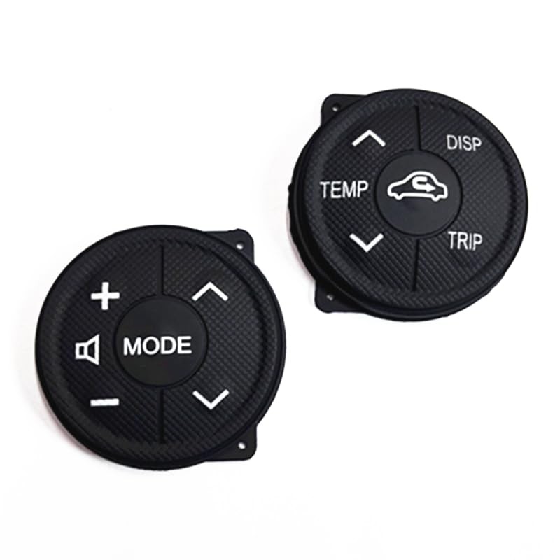 1Pair Steering Wheel Switch Buttons Controls Rubber Fit for Toyota