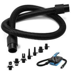 WEFHEF Pack of 8 Sup Pump Adapter Kit Inflatable Boat Pump Air Pump Accessories Air Hose with 7 Air Valve Nozzles Sup Valve Adapter for Inflatable Stand Up Paddle Board Inflatable Boats Tent