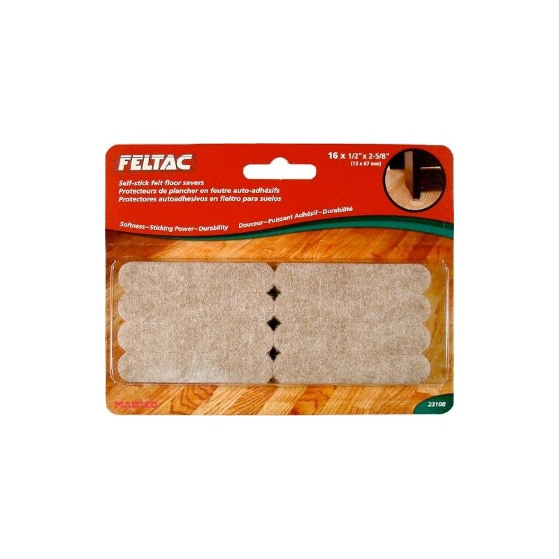 Madico Heavy Duty Self Adhesive Felt Strip Floor Saver Pack
