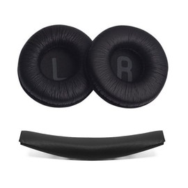 3-Piece Headband Pads Compatible with JBL T450/T500 BT, Tune600, 510BT, JR300.70 mm Foam Ear Pads and Headband Cushion for Tune600 (Black)