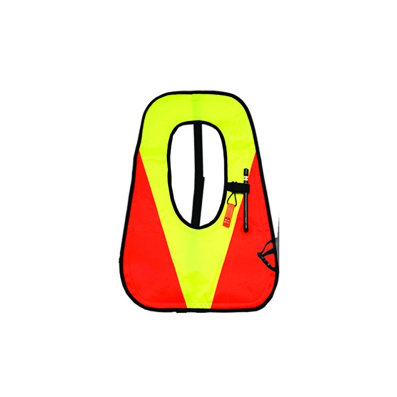 Innovative Deluxe Snorkel Vest with Plastic Valve (Orange/Yellow, Child)