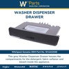 Whirlpool W11413340 OEM Washer Dispenser Drawer, Gray