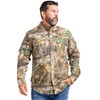 Realtree Men's Long Sleeve Button-Down Edge Camo Shirts for Hunting,