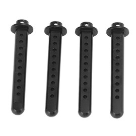 plplaaoo Aluminum Body Post Mounts Wear Resistant Replacement RC Car Body Posts Mount Holder for Axial SCX10 1/10 RC Car, RC Crawler Cars Parts,Black