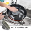Silicone Sponge 3 Pack, BEAUTAIL Non-Scratch Scrub Sponges, for Washing