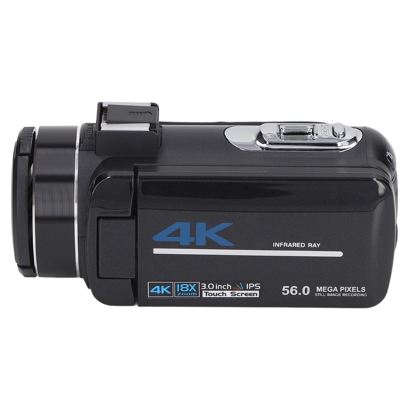4K Video Camera Camcorder 18X Digital Zoom 56MP Video Recorder
