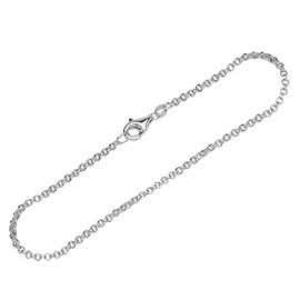 NKlaus 12997 Women's Bracelet 925 Sterling Silver 19 cm Pea Chain Round Wide New Fine